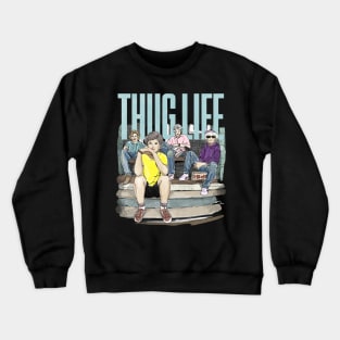 Thug Life Girls Watercolor Crewneck Sweatshirt